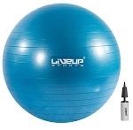 Фітбол (насос в комплекті) ANTI-BURST BALL блакитний Уни