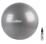 Фітбол (насос в комплекті) ANTI-BURST BALL сірий Уни