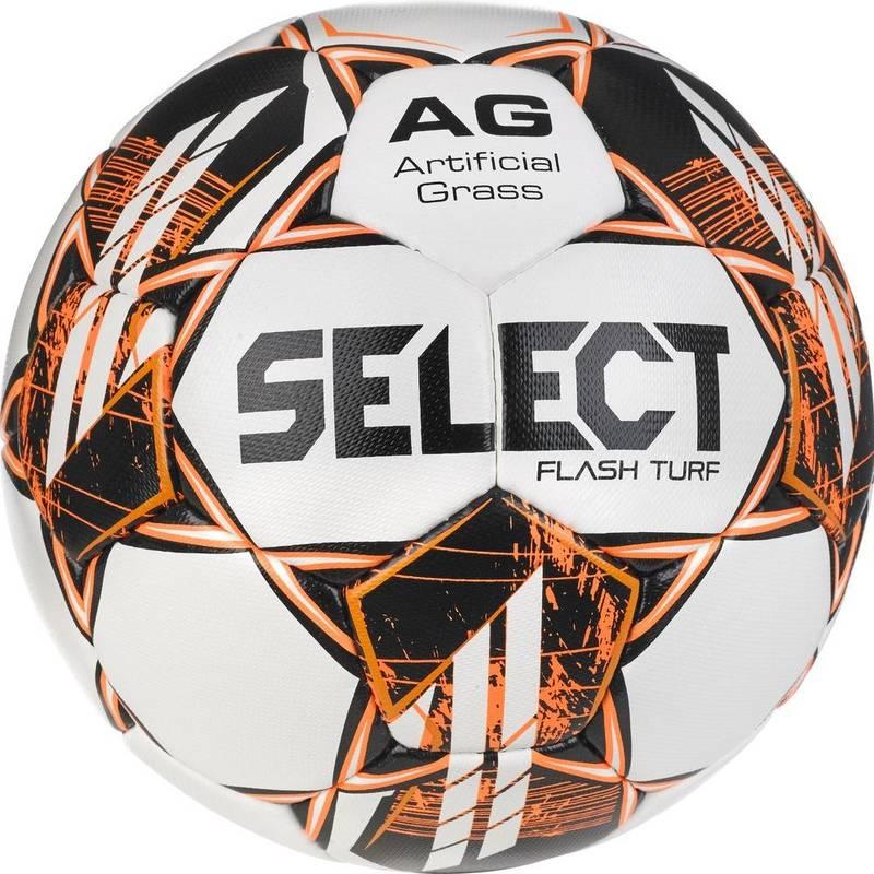 М'яч футбольний Select FLASH TURF v23 біло-помаранчевий Уні
