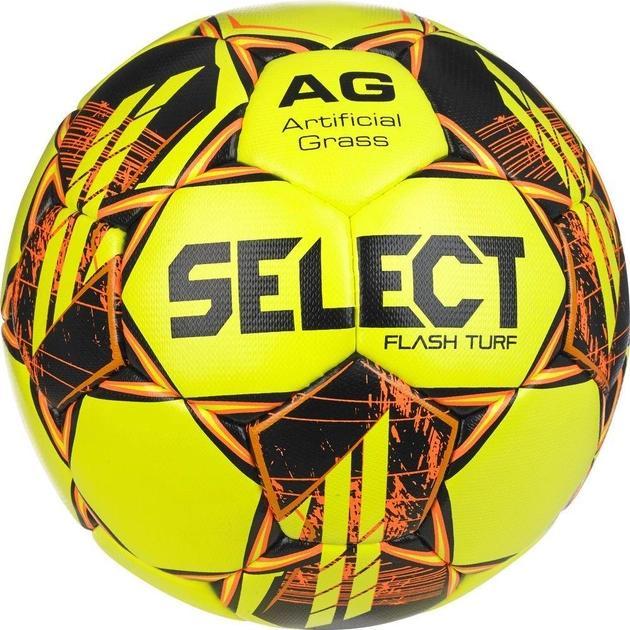 М'яч футбольний Select FLASH TURF v23 жовто-помаранчевий Уні