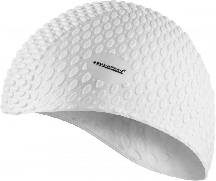 Шапка для плавання Aqua Speed BUBBLE 102-05 білий УНІ OSFM