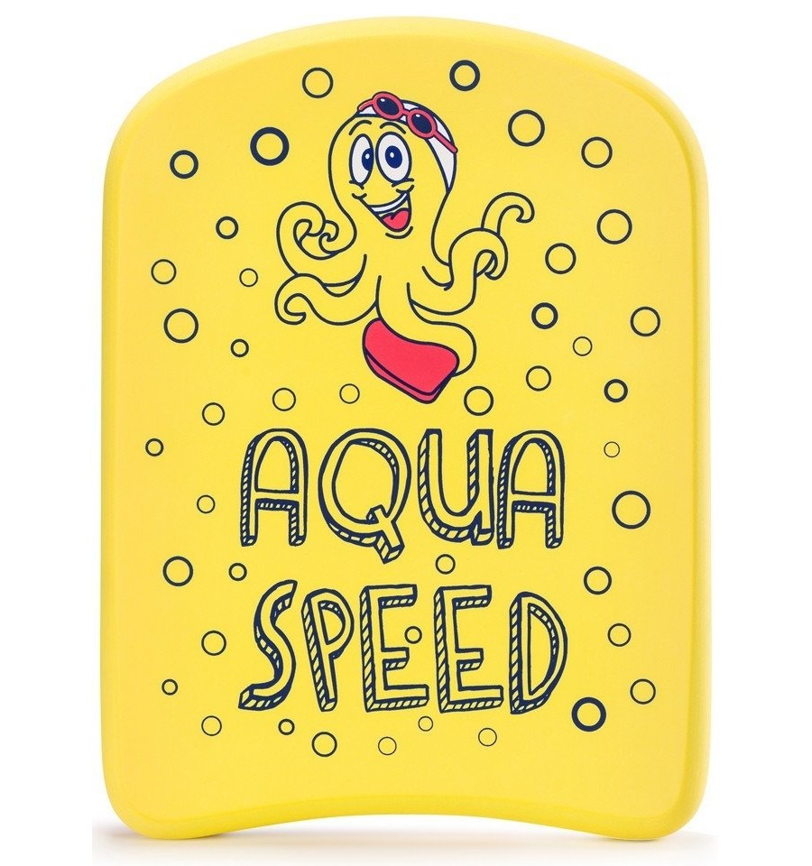 Дошка для плавання Aqua Speed KIDDIE Kickboard Octopus 6897 жовтий Діт 31x23x2,4cм