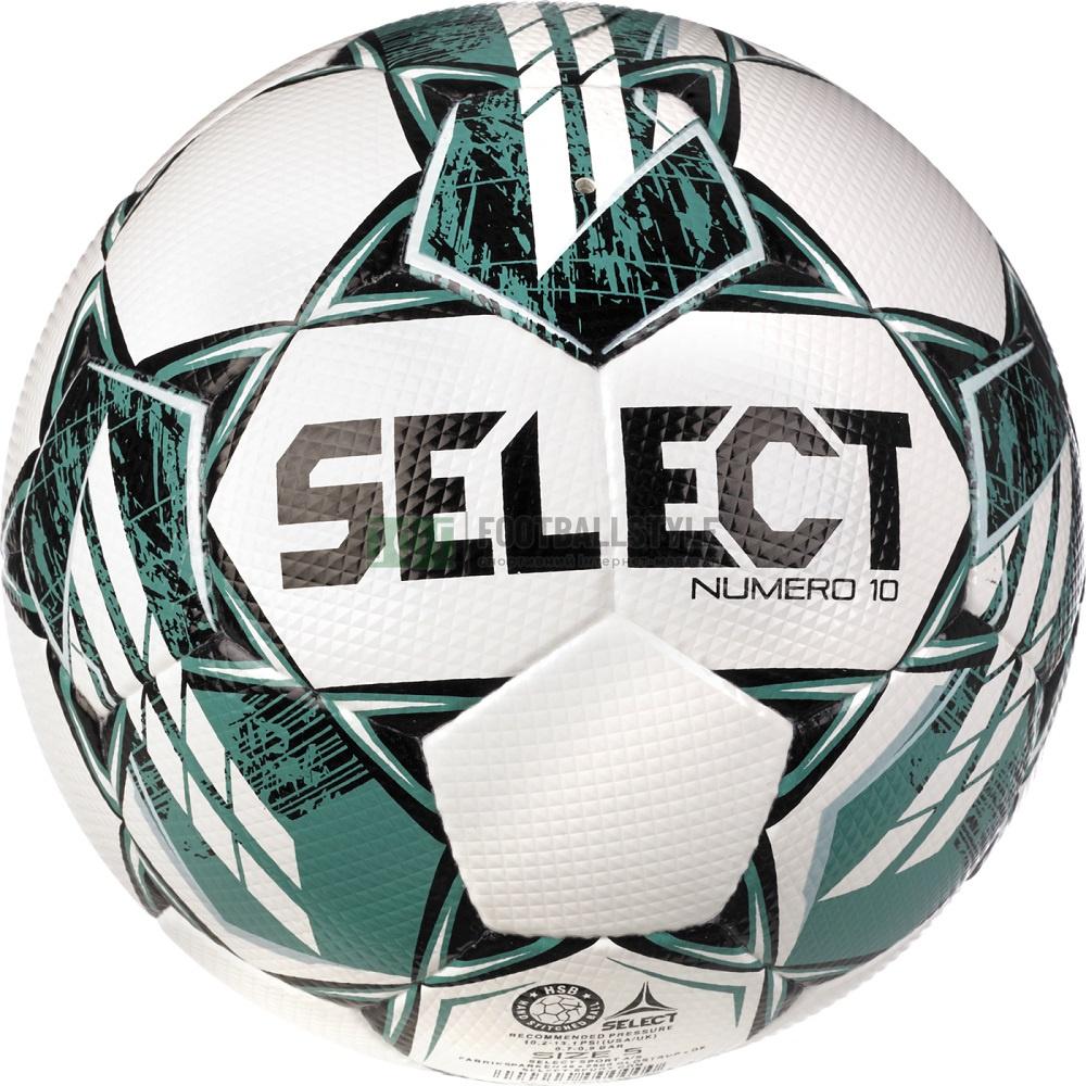 М'яч футбольний Select NUMERO 10 FIFA PRO v23 білий, зелений Уні