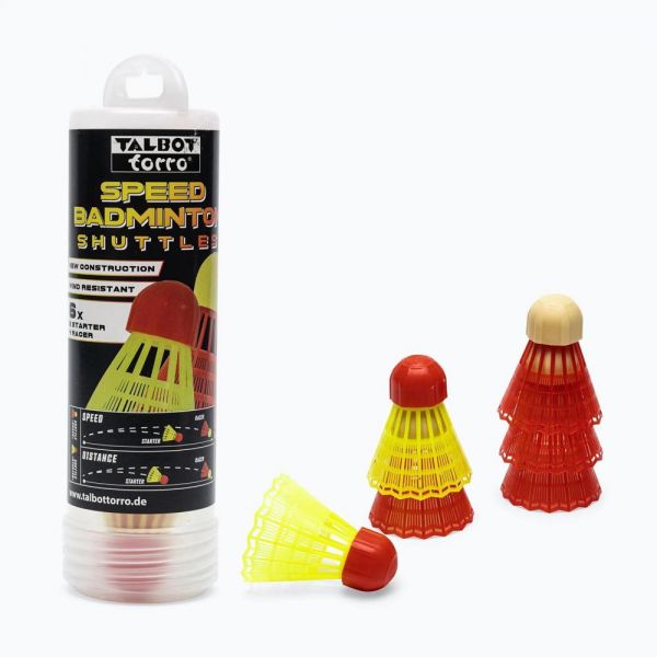 Волани для швидкісного бадмінтону Talbot Torro Speed Badminton shuttle 6pack tube