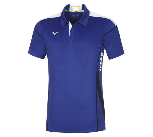 Чоловіче поло Mizuno Hex Rect Royal/White