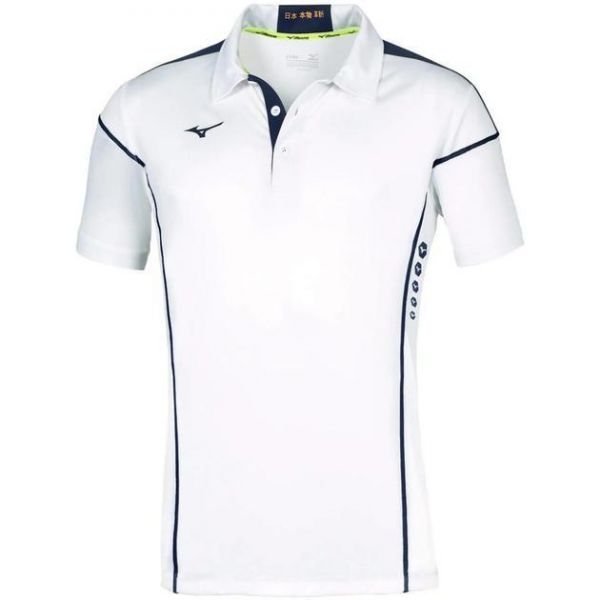 Чоловіче поло Mizuno Hex Rect White/Navy