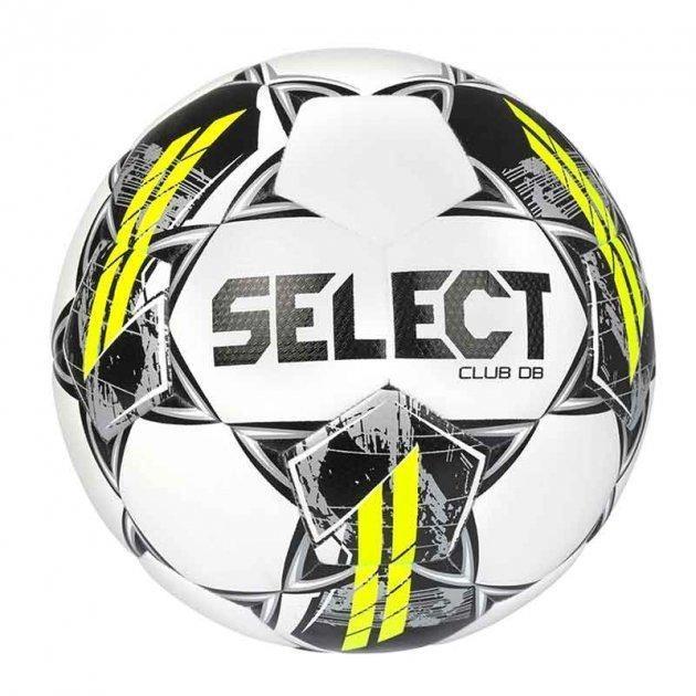 М'яч футбольний Select FB CLUB DB v23 білий, сірий Уні
