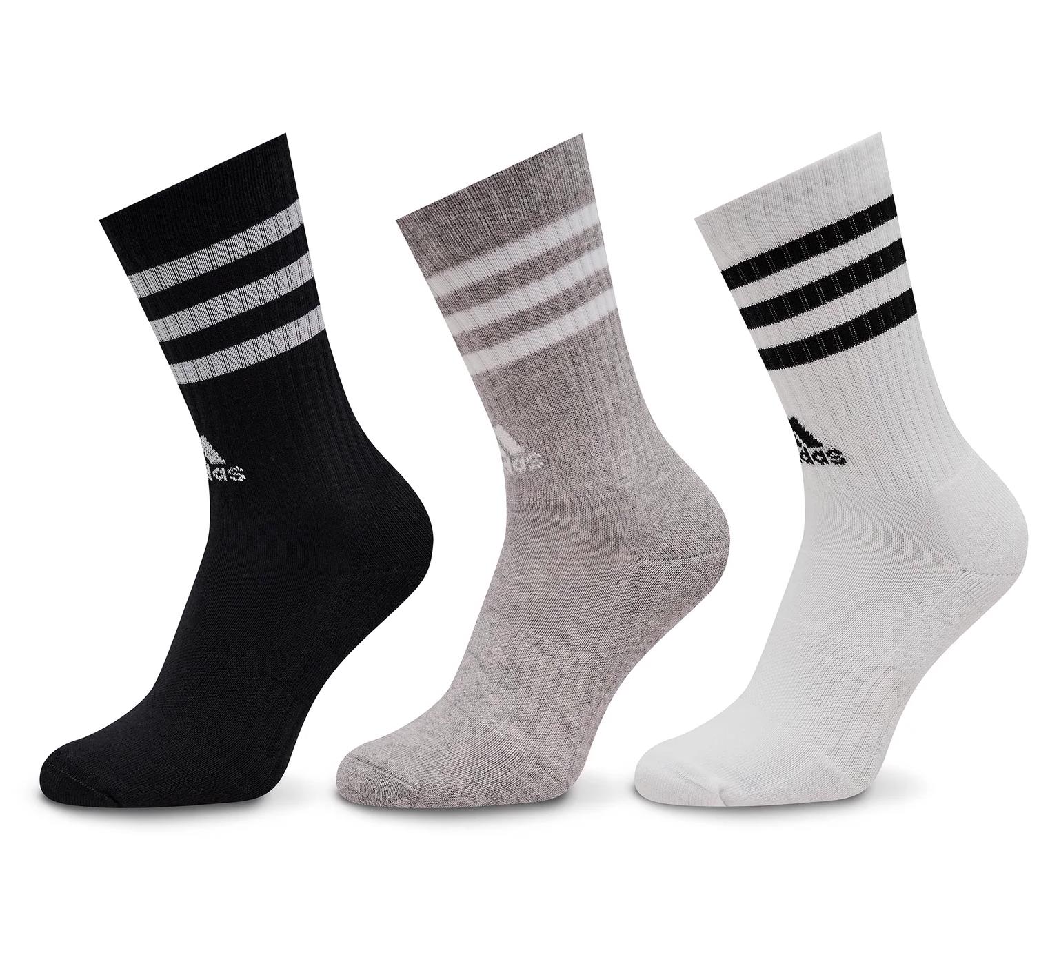 Шкарпетки Adidas 3S C SPW CRW 3P білий, сірий, чорний Уні