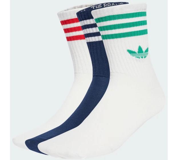 Шкарпетки Adidas 3S CREW S 3P білий, темно-синій Уні