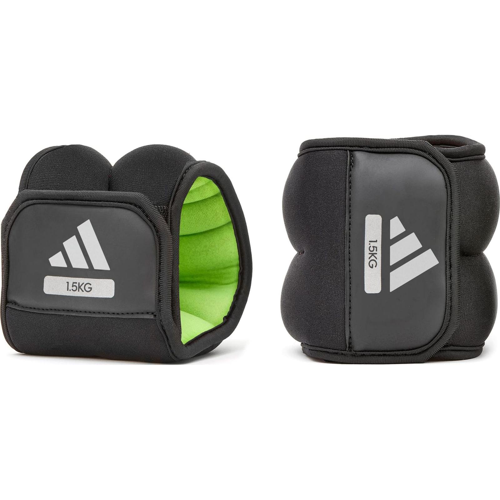 Обважнювачі для щиколотки/зап'ястя Adidas Ankle/Wrist Weights чорний, зелений Уні 1.5 кг