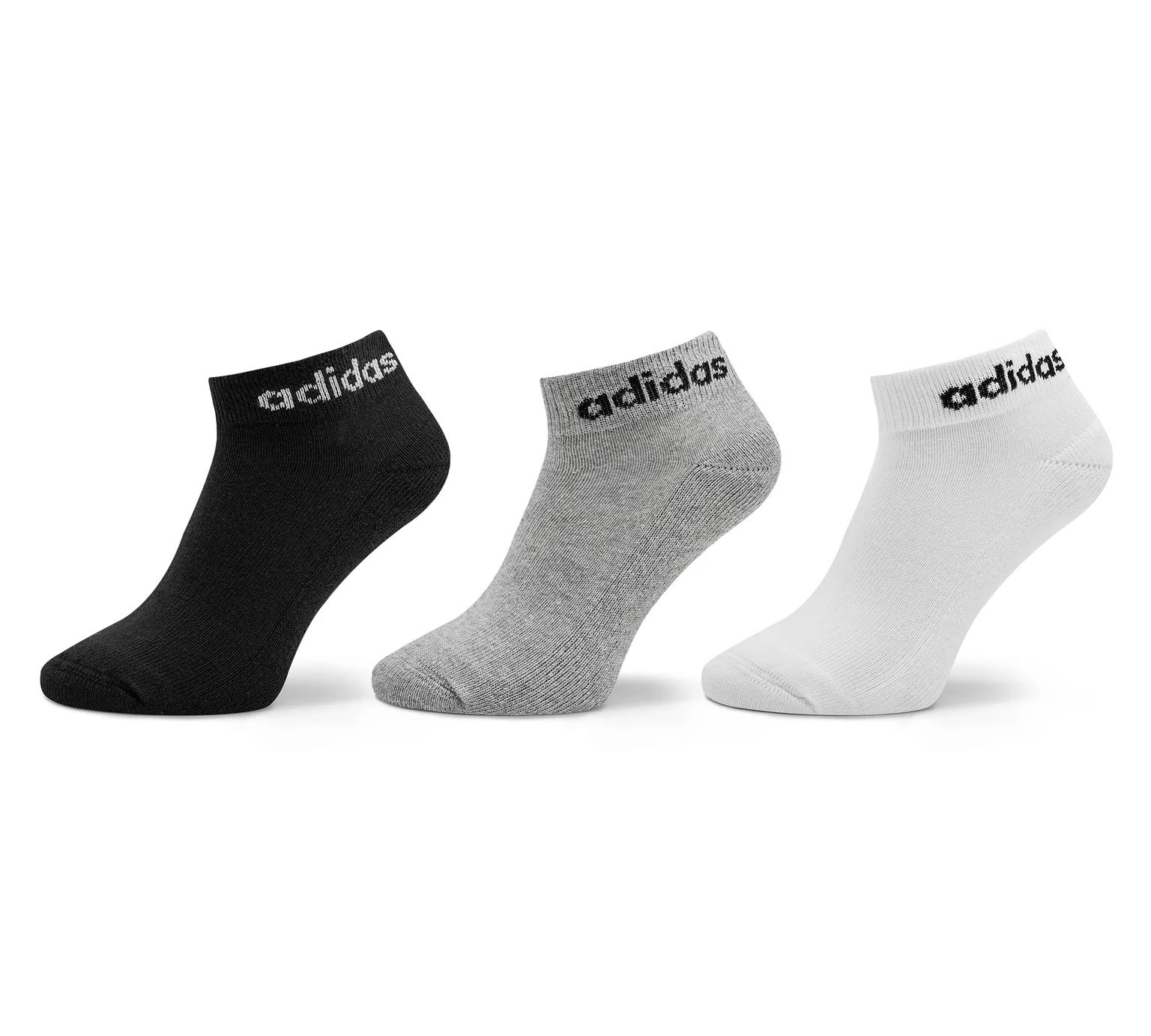 Шкарпетки Adidas C LIN ANKLE 3P білий, чорний, сірий Уні