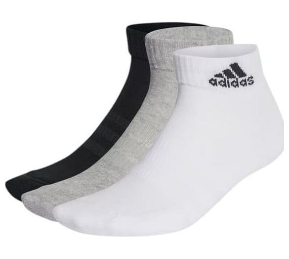 Шкарпетки Adidas C SPW ANK 3P білий, чорний, сірий Уні