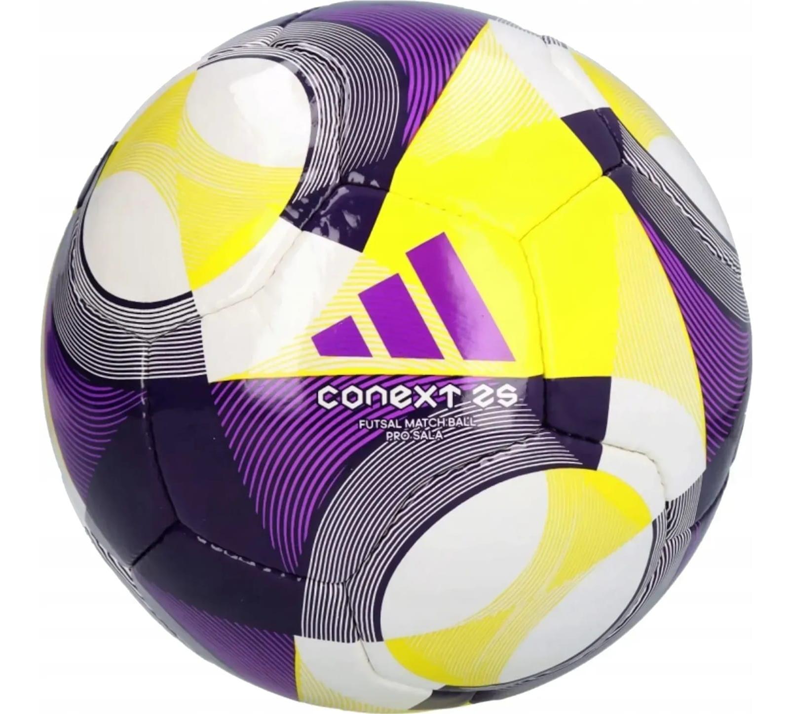 М'яч футзальний Adidas CNXT25 PRO SAL білий, жовтий, фіолетовий Уні