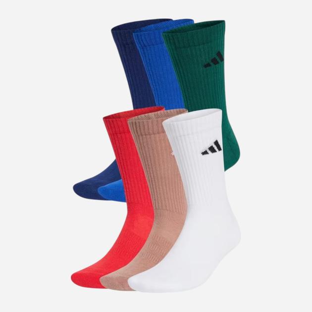 Шкарпетки Adidas CUSHIONED CREW SOCKS 6P мультиколор Уні