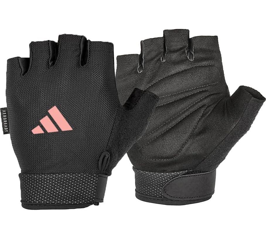Рукавички для тренінгу Adidas Essential Adjustable Gloves чорний, рожевий Уні M