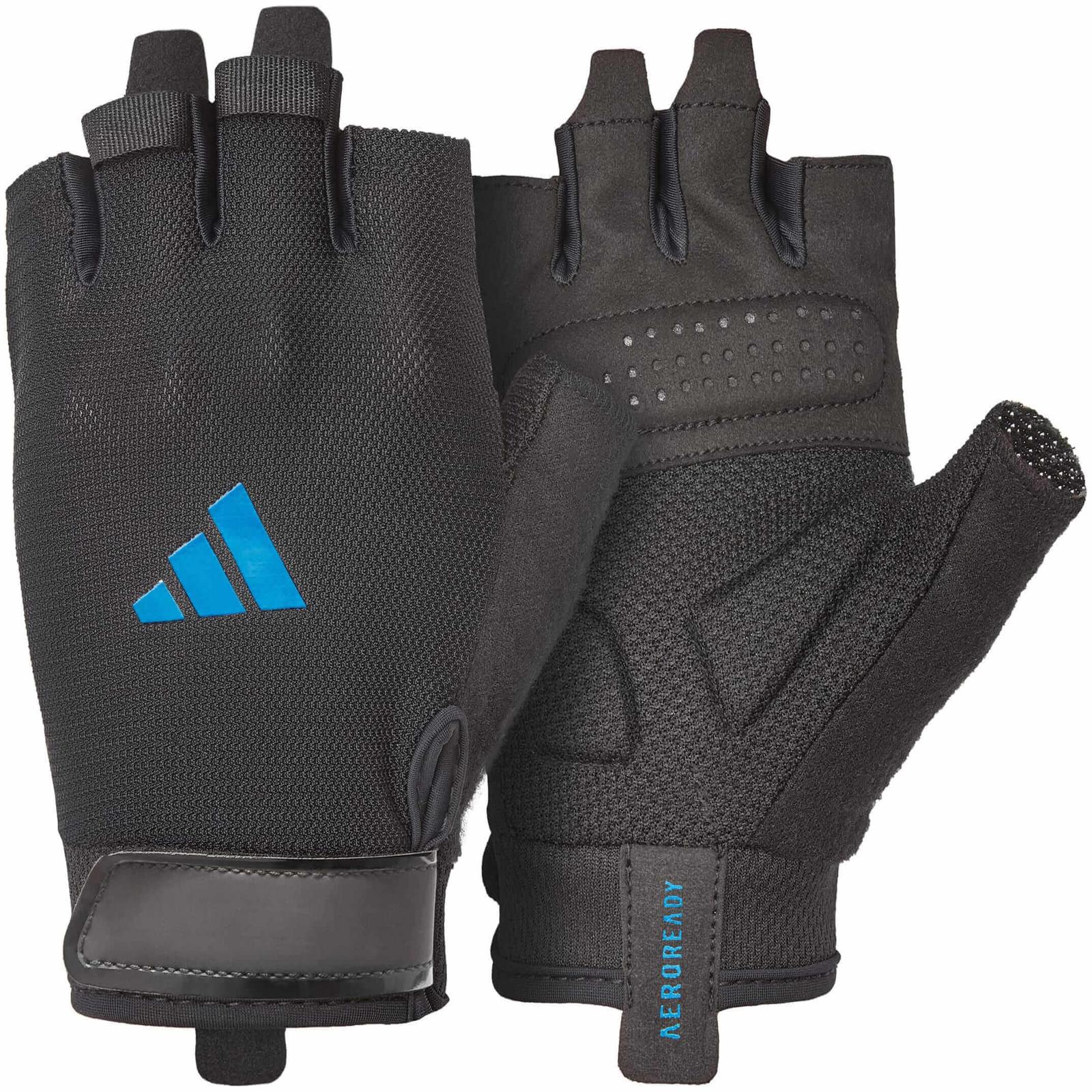 Рукавички тренажерного залу Adidas Essential Training Gloves чорний, синій Чол