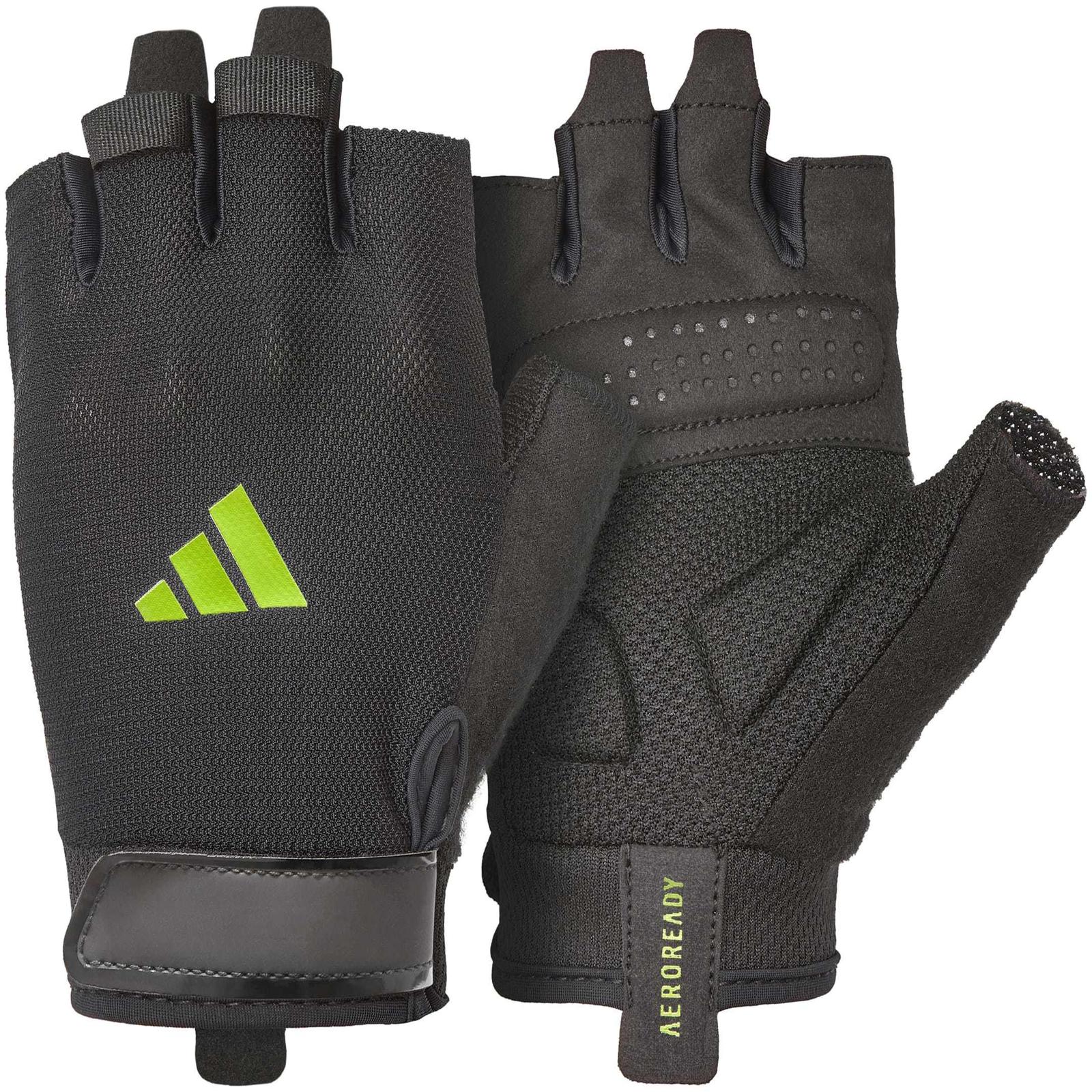 Рукавички для тренінгу Adidas Essential Training Gloves чорно-зелений