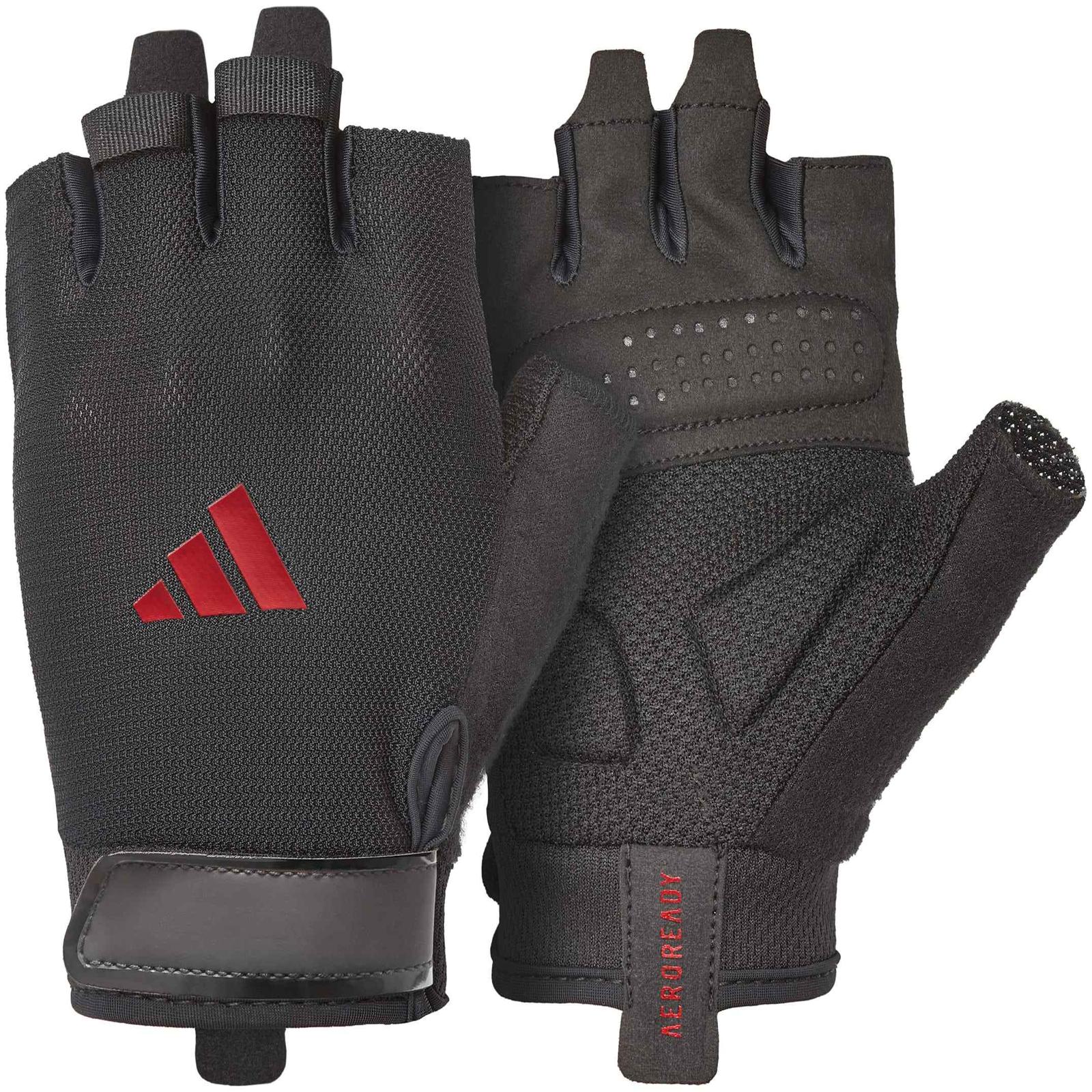 Рукавички для залу Adidas Essential Training Gloves чорний, червоний Уні