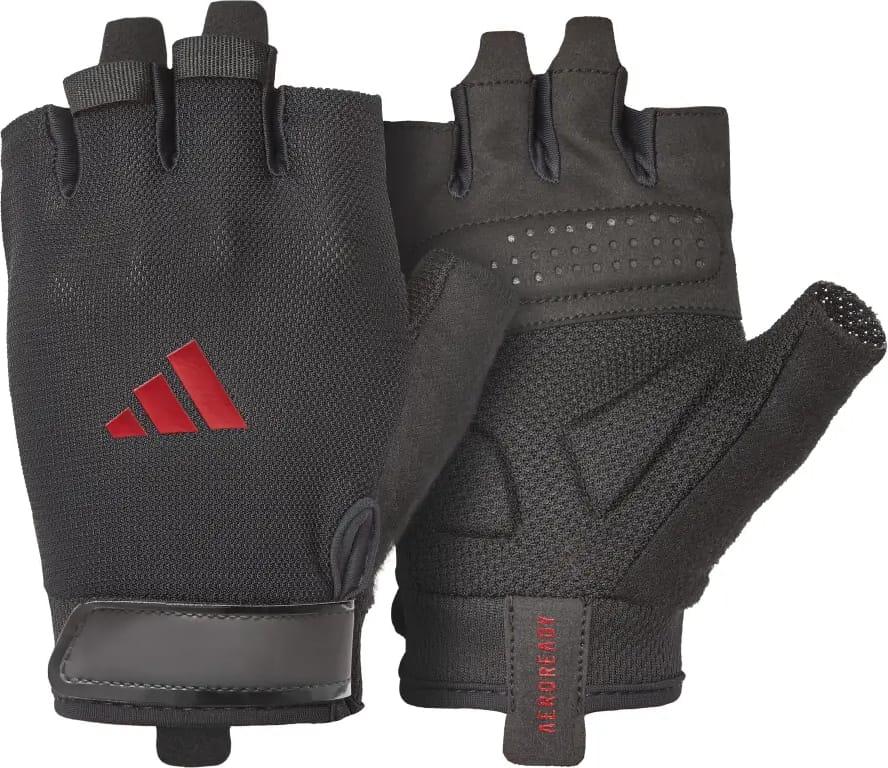 Рукавички для тренінгу Adidas Essential Training Gloves чорний, червоний Уні M