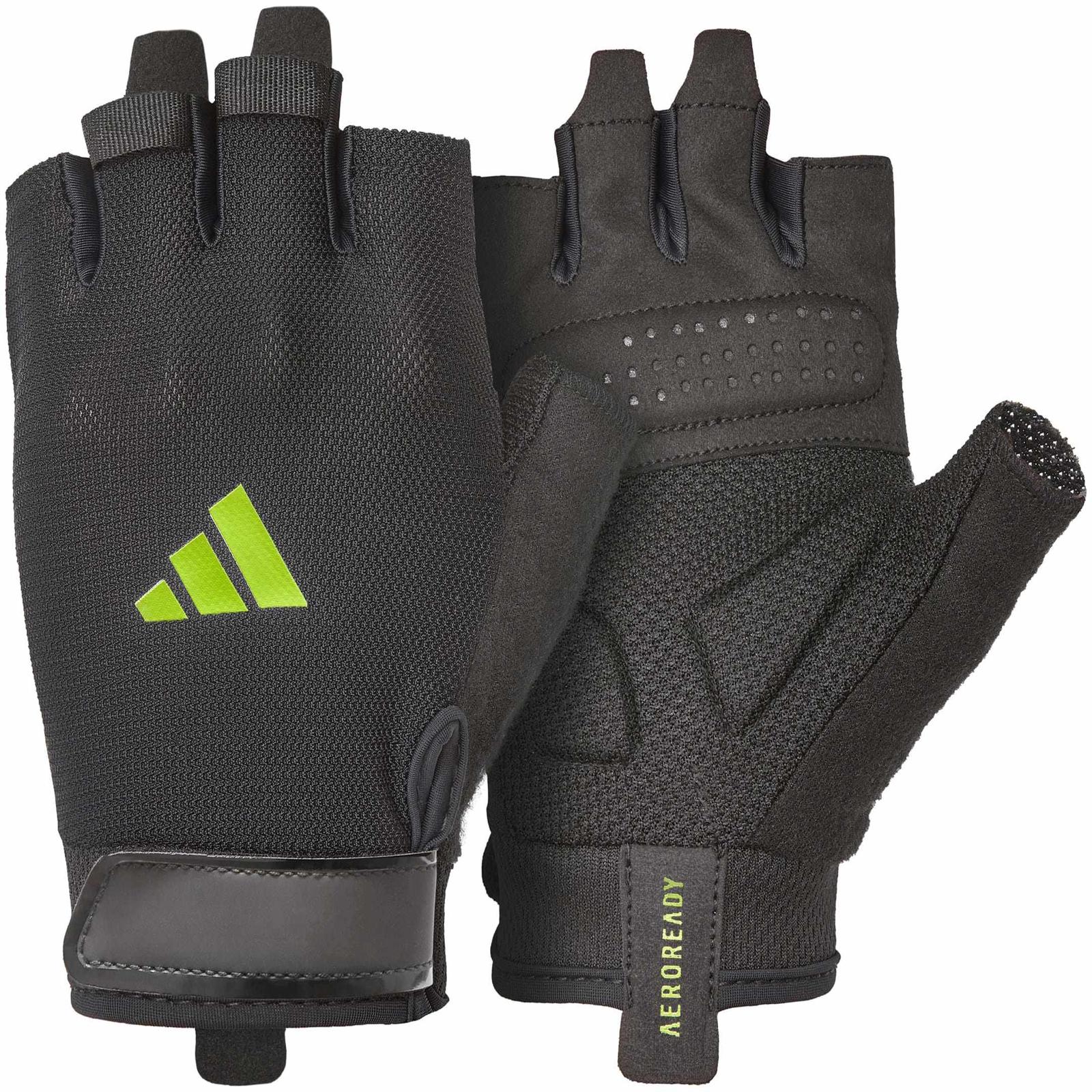 Рукавички для тренінгу Adidas Essential Training Gloves чорний, зелений Уні