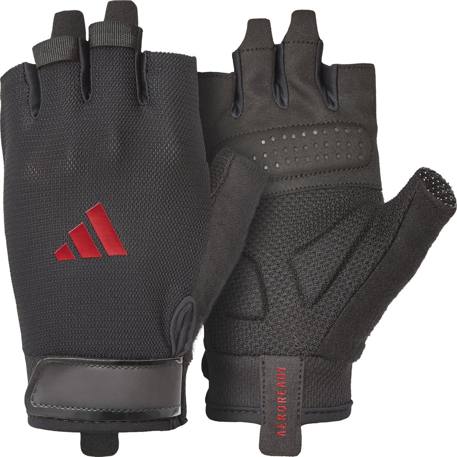 Рукавички для тренінгу Adidas Essential Training Gloves чорний, червоний Чол