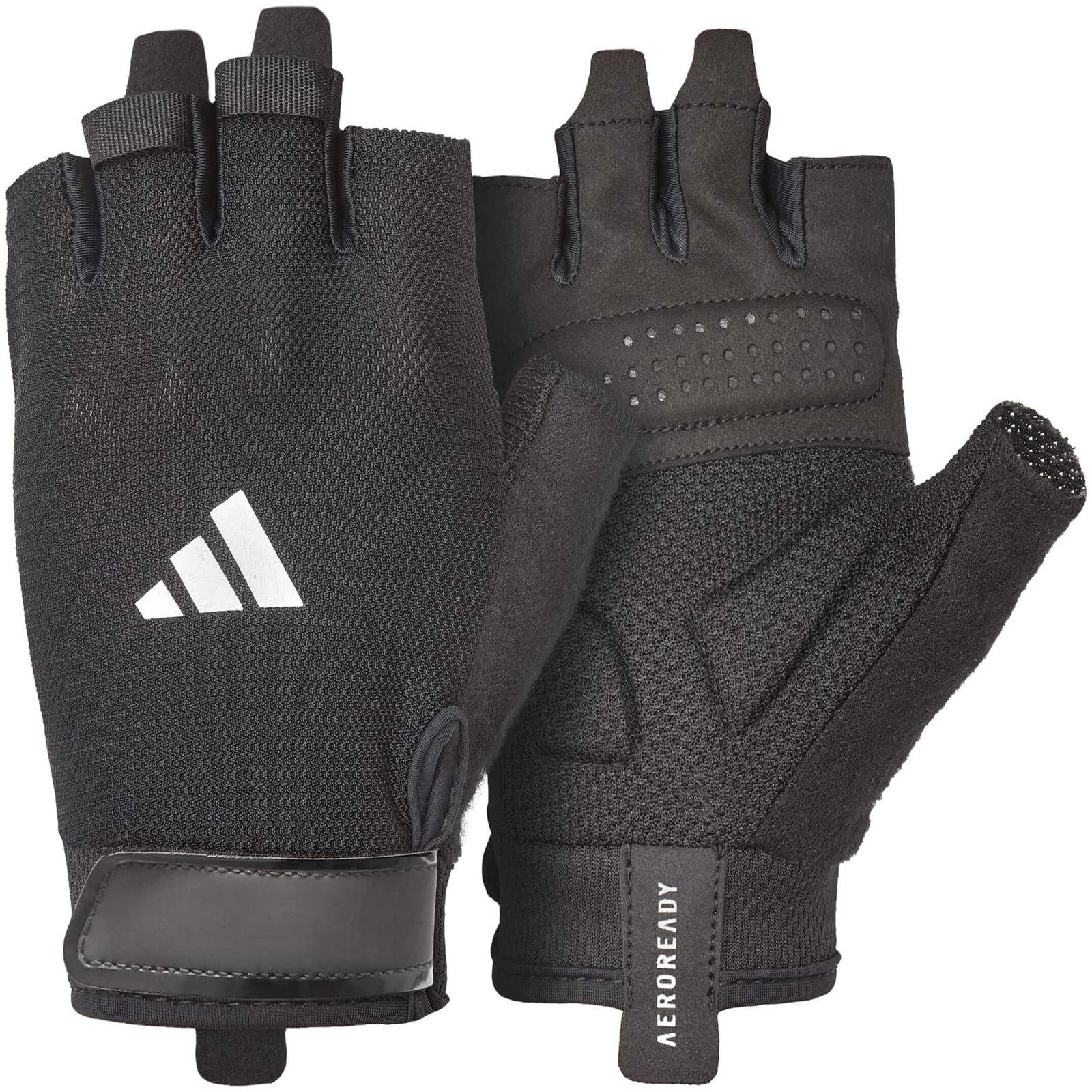 Рукавички для залу Adidas Essential Training Gloves чорний, білий Уні