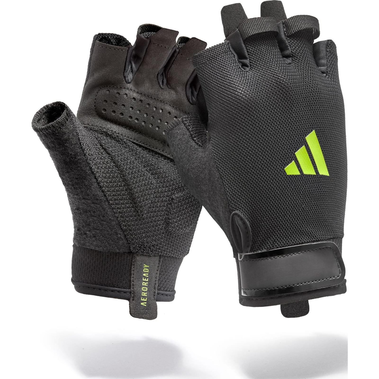 Рукавички для тренінгу Adidas Essential Training Gloves чорний, зелений Уні XL
