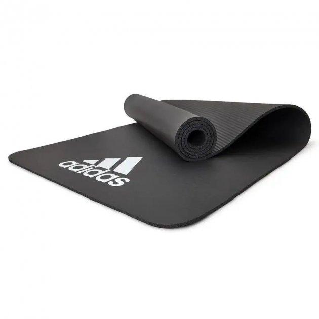 Килимок для фітнесу Adidas Fitness Mat сірий Уні