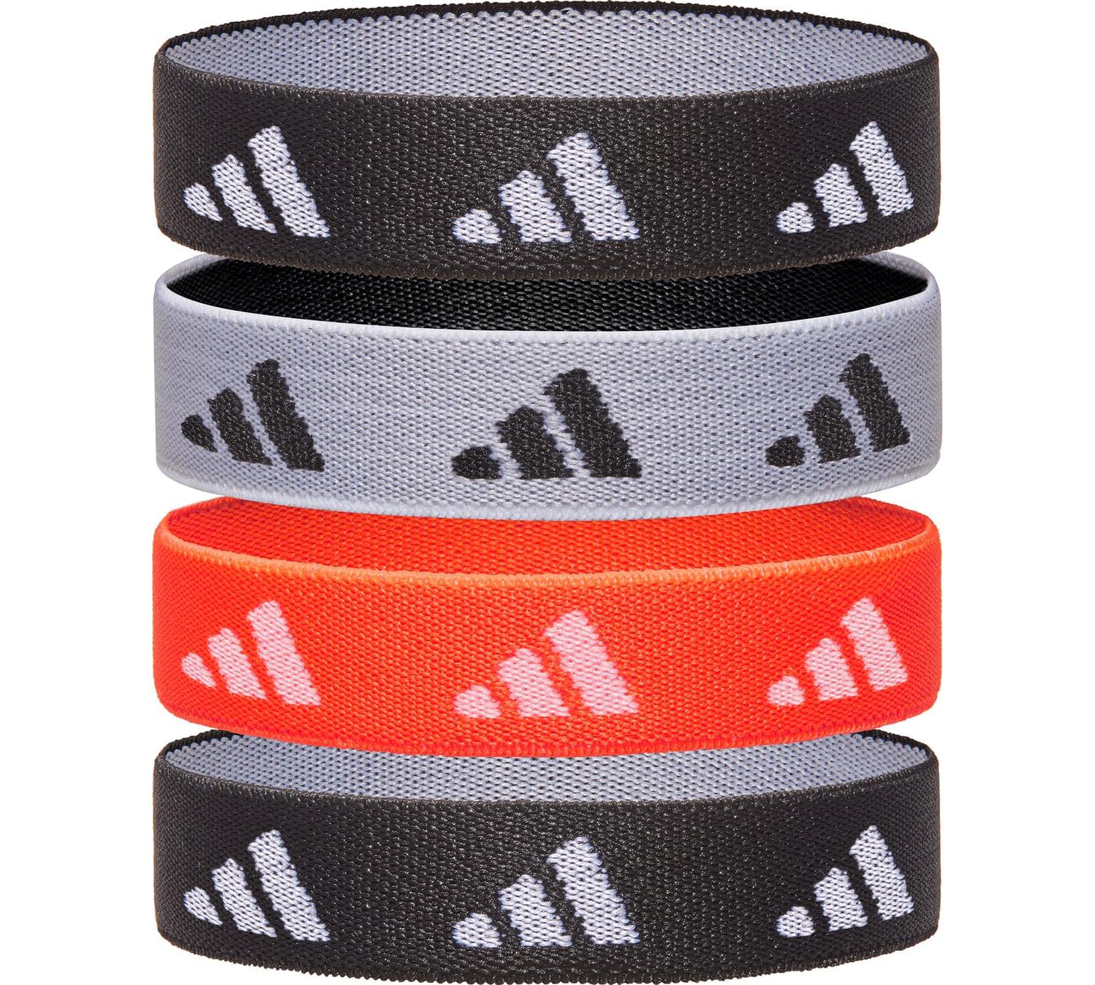 Гумки для волосся Adidas Hair Ties чорний, білий, червоний Жін