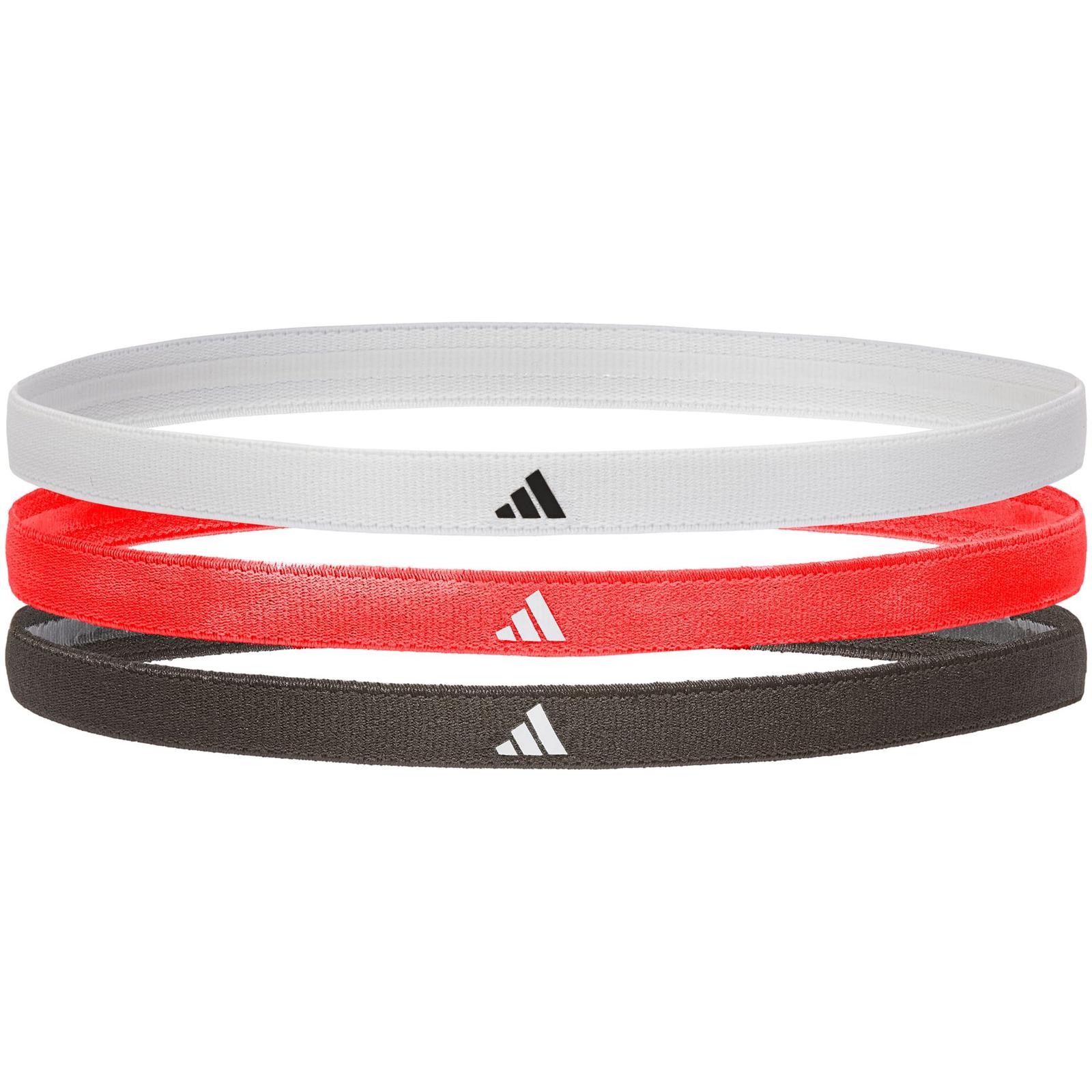 Пов'язки на голову Adidas Hairbands 3pk чорний, білий, червоний Уні
