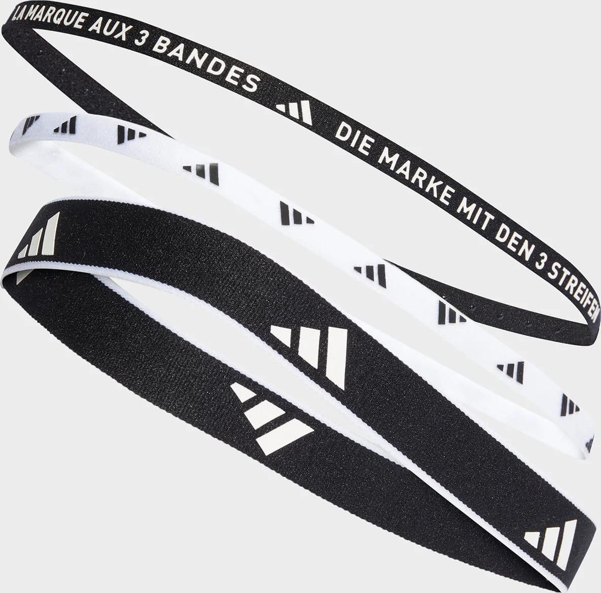 Пов'язки на голову Adidas Headban New 3PK чорний, білий Уні