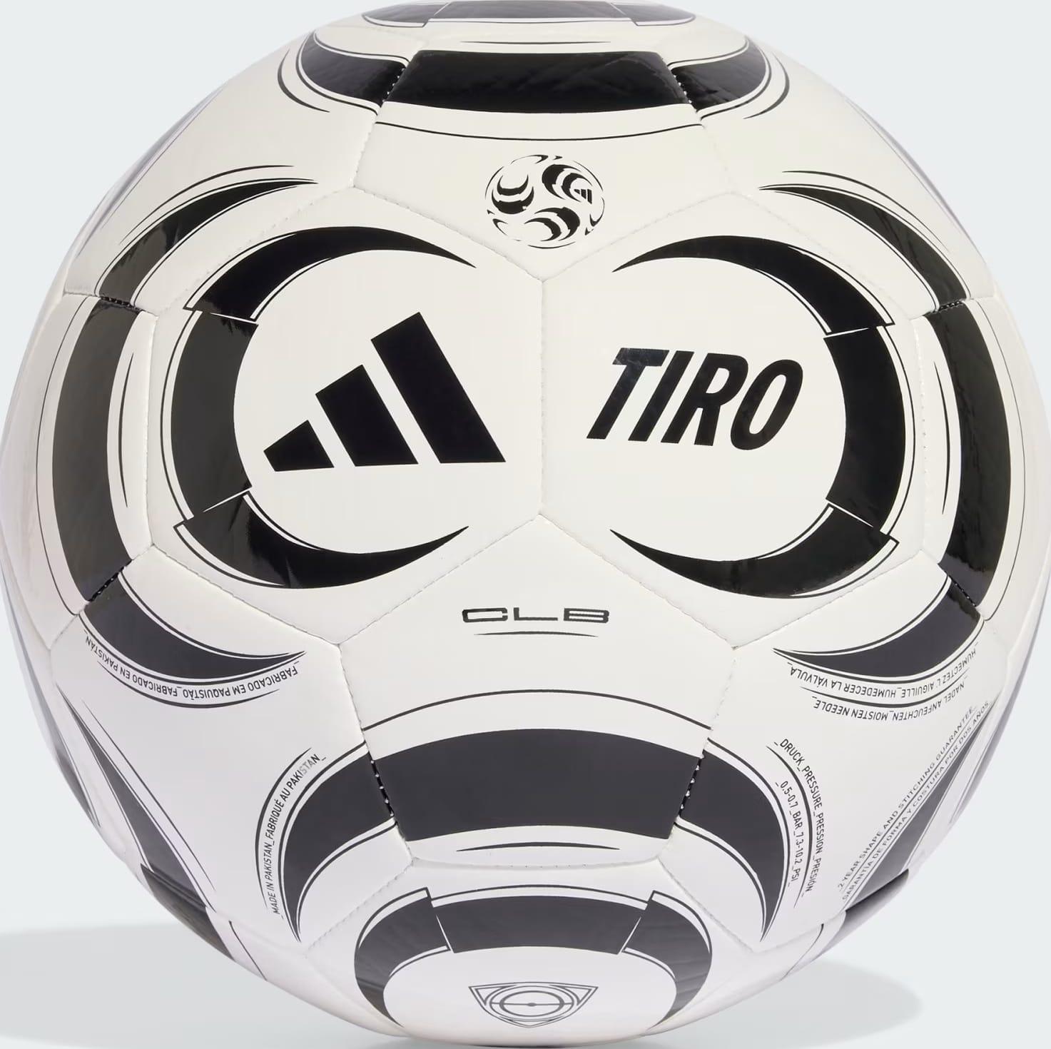М'яч футбольний Adidas TIRO CLB білий, чорний Уні