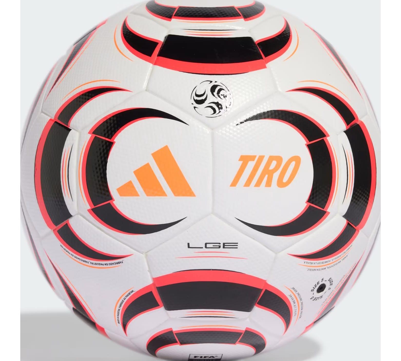 М'яч футбольний Adidas TIRO LGE білий, червоний, чорний Уні