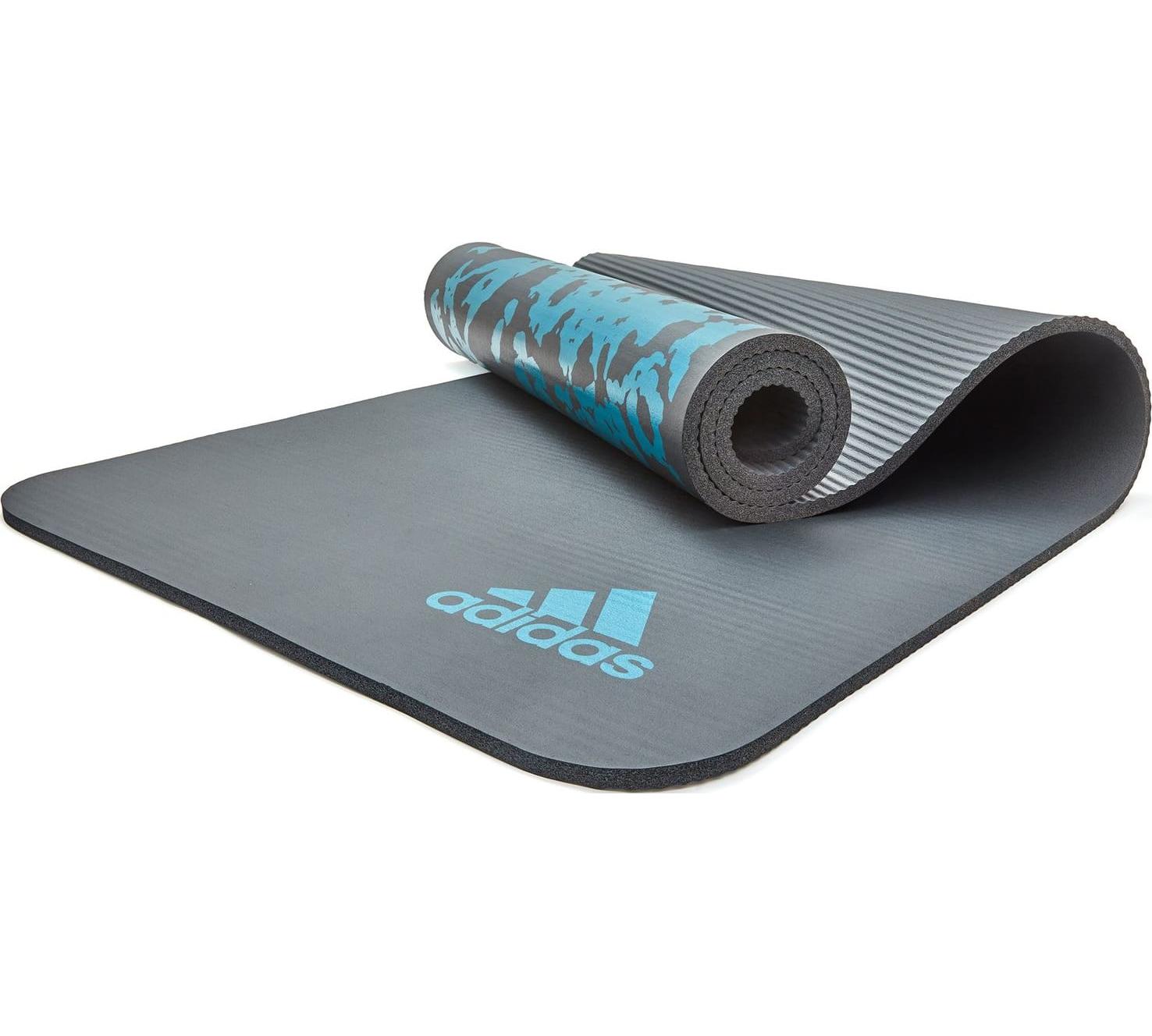Килимок для йоги Adidas Tie-Dye Yoga Mat сірий, блакитний Уні 183 х 61 х 1 см