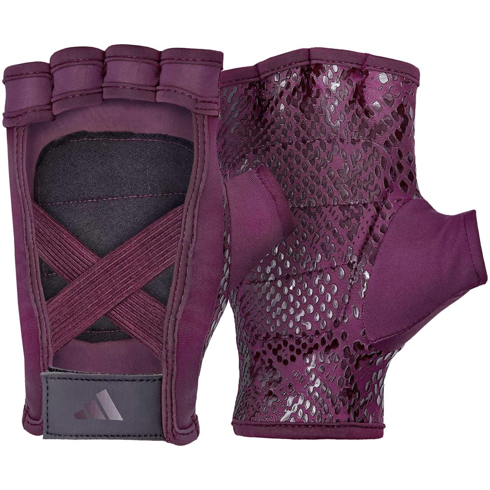 Рукавички для тренінгу Adidas Women's Training Gloves фіолетовий, чорний Жін