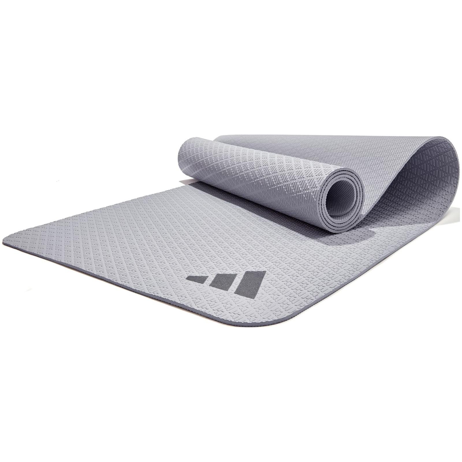 Килимок для йоги Adidas Yoga Mat сірий Уні 173 х 61 х 0,4 см