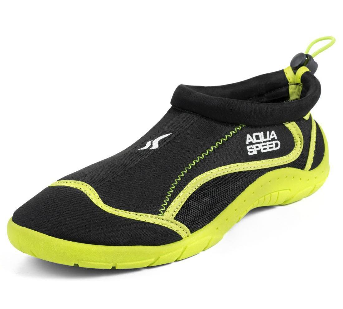 Аквашузи Aqua Speed AQUA SHOE MODEL 28A 9159 чорний, жовтий Уні