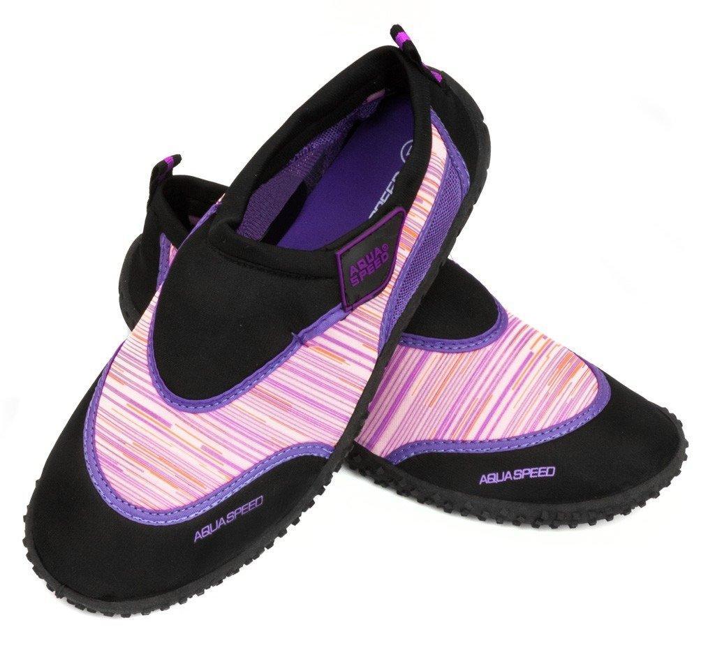 Аквашузи Aqua Speed AQUA SHOE MODEL 2A 6538 чорний, рожевий Дит