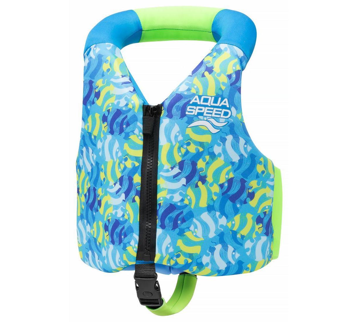 Жилет для плавання Aqua Speed Aqua Pals 61138 бірюзовий, салатовий Діт 15-19 кг