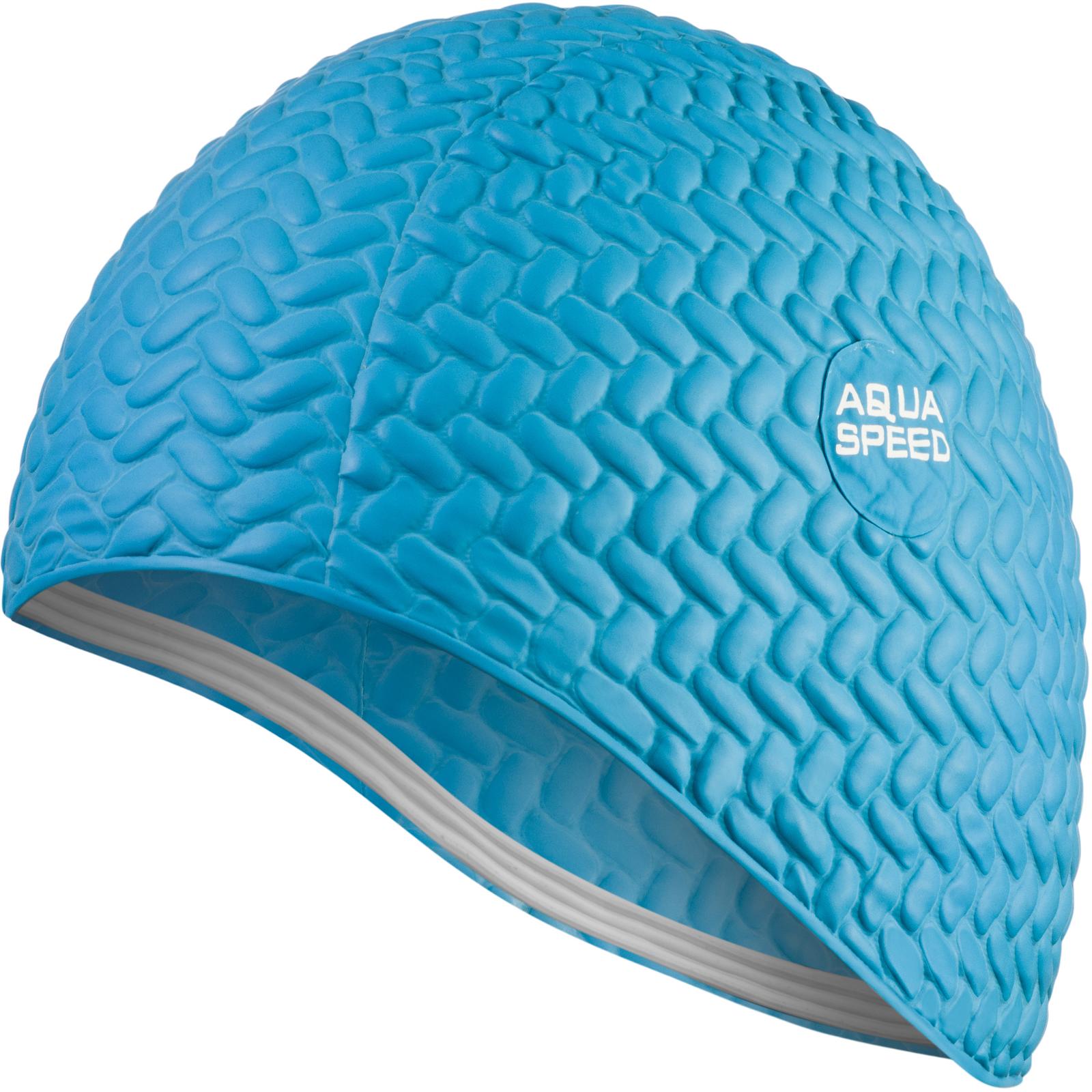 Шапка для плавання Aqua Speed BOMBASTIC TIC-TAC 5714 блакитний Жін