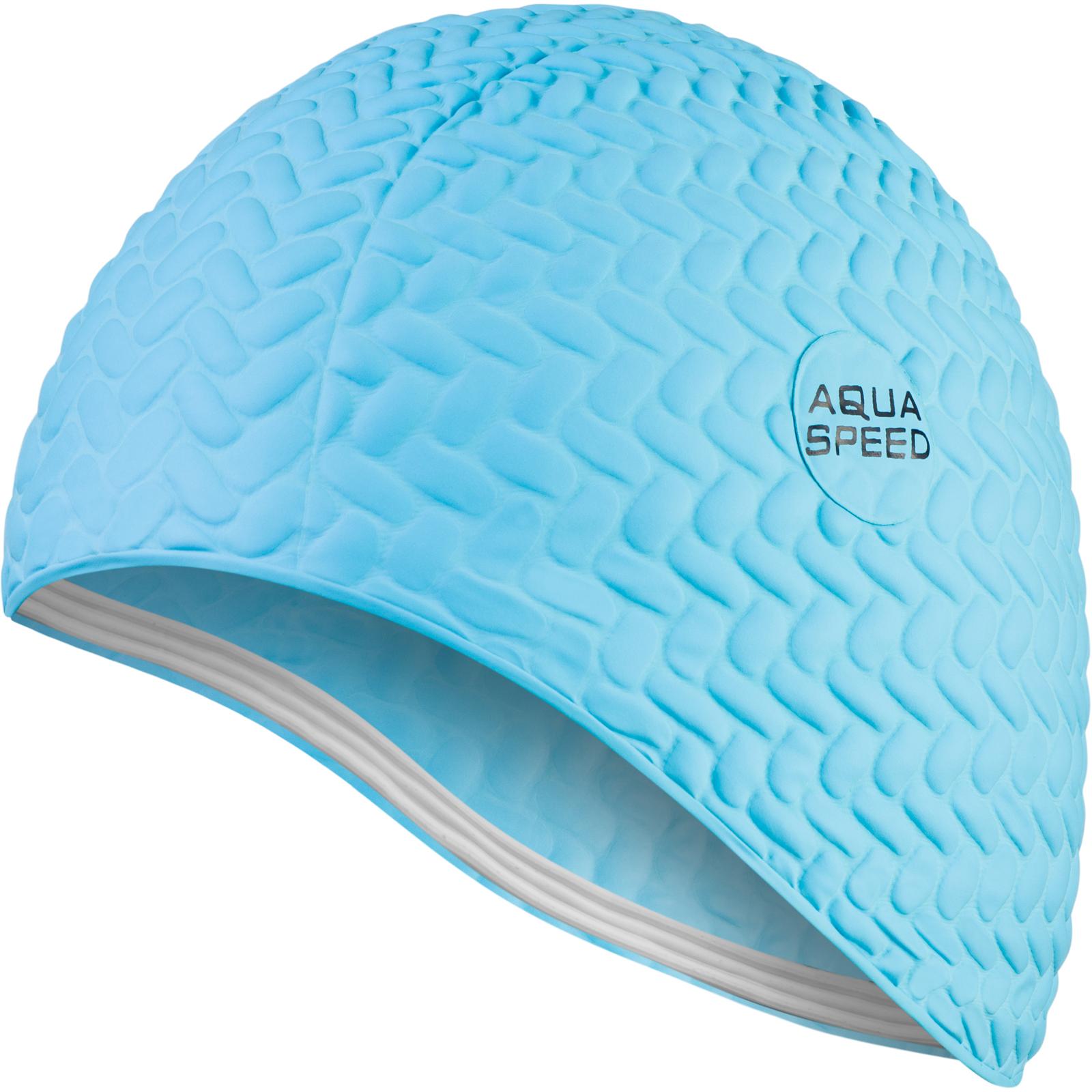 Шапка для плавання Aqua Speed BOMBASTIC TIC-TAC 5715 світло-блакитний Жін