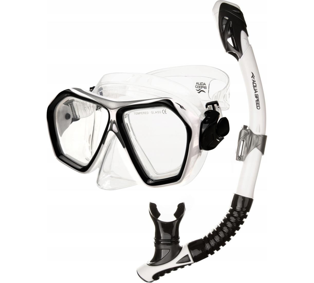Набір маска і трубка Aqua Speed Blaze + Borneo 60317 чорний Уні