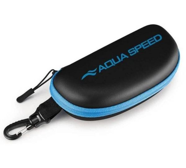 Чохол для окулярів для плавання Aqua Speed GOGGLE CASE 0097 чорний, блакитний Уні