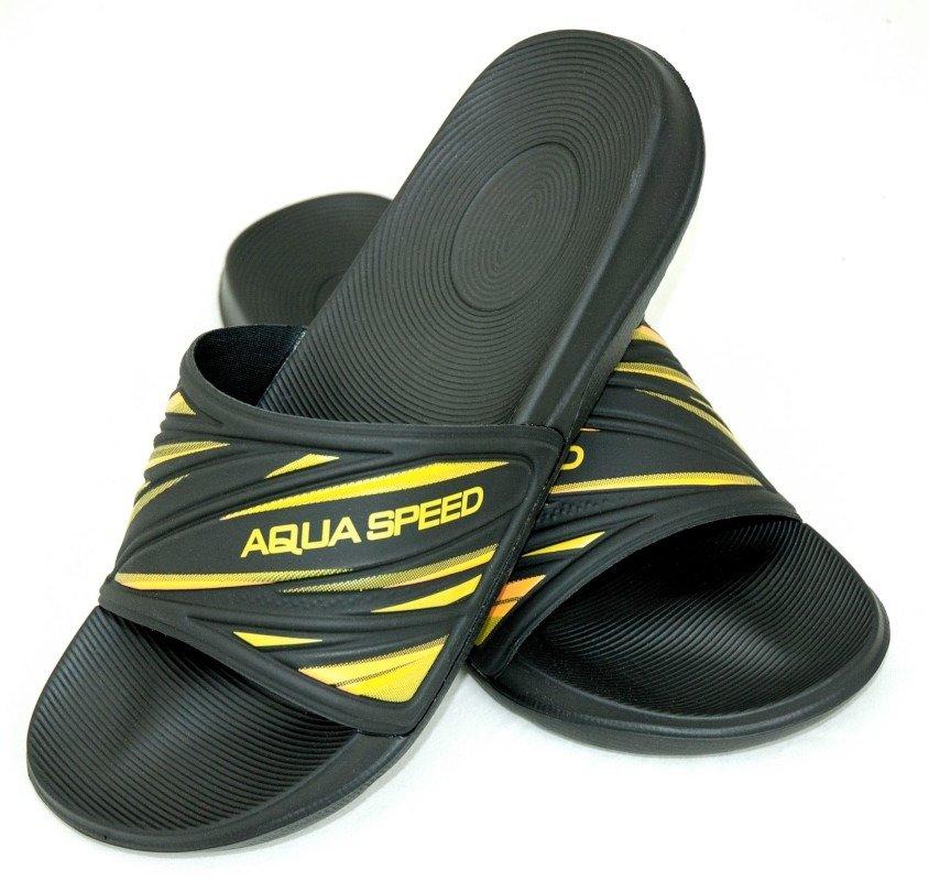 Шльопанці Aqua Speed IDAHO 6818 чорний, жовтий Чол