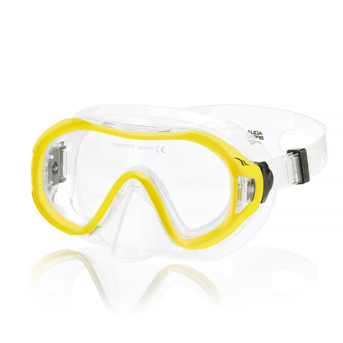 Маска для дайвінгу Aqua Speed JUNIOR 223-18 жовтий, прозорий Діт OSFM