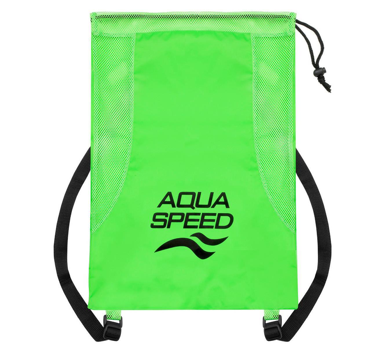 Сумка сітчаста Aqua Speed MESH BACK PACK 61165 салатовий, чорний Уні