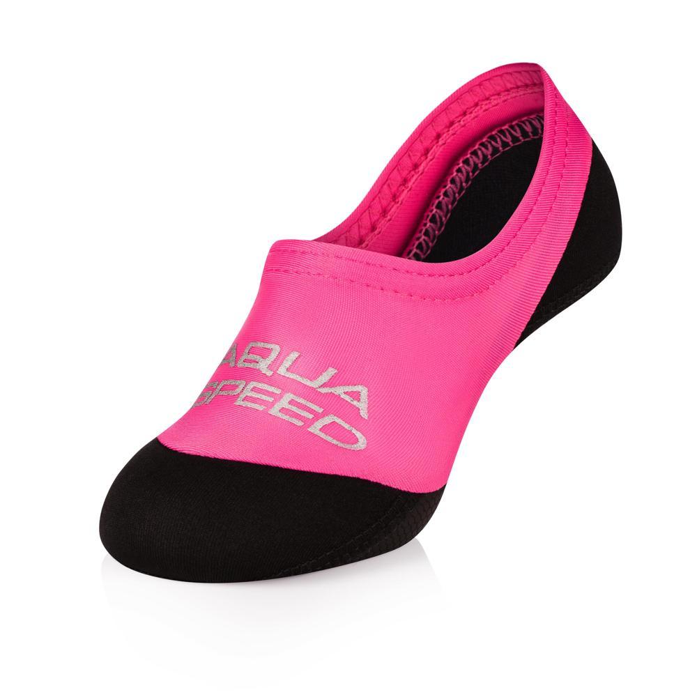 Шкарпетки для басейну Aqua Speed NEO SOCKS 6099 чорний, рожевий Дит