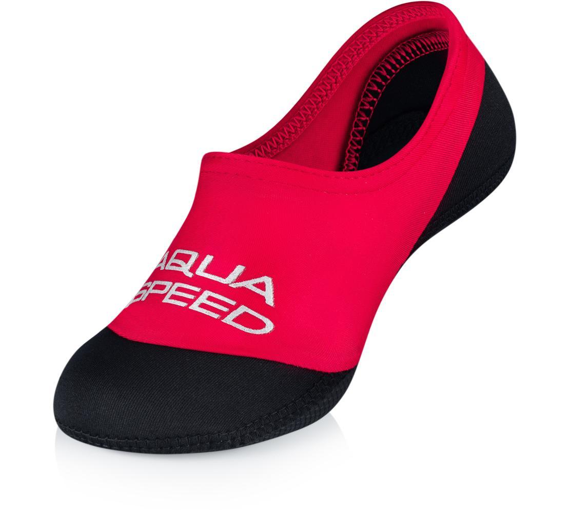 Шкарпетки для басейну Aqua Speed NEO SOCKS 7366 червоний, чорний Дит