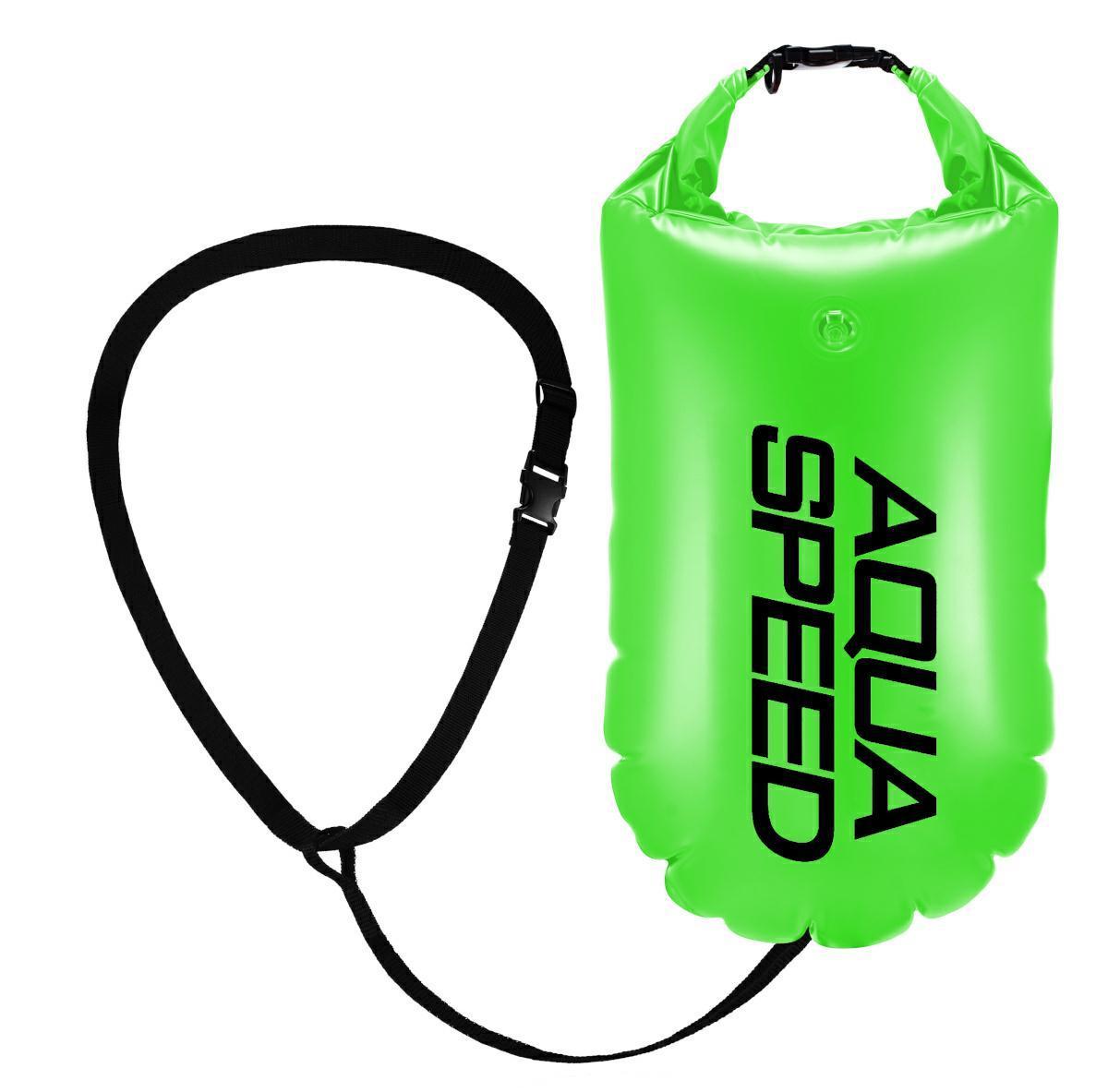 Буй для плавання Aqua Speed Open Water Swim Buoy 61240 салатовий, чорний Уні