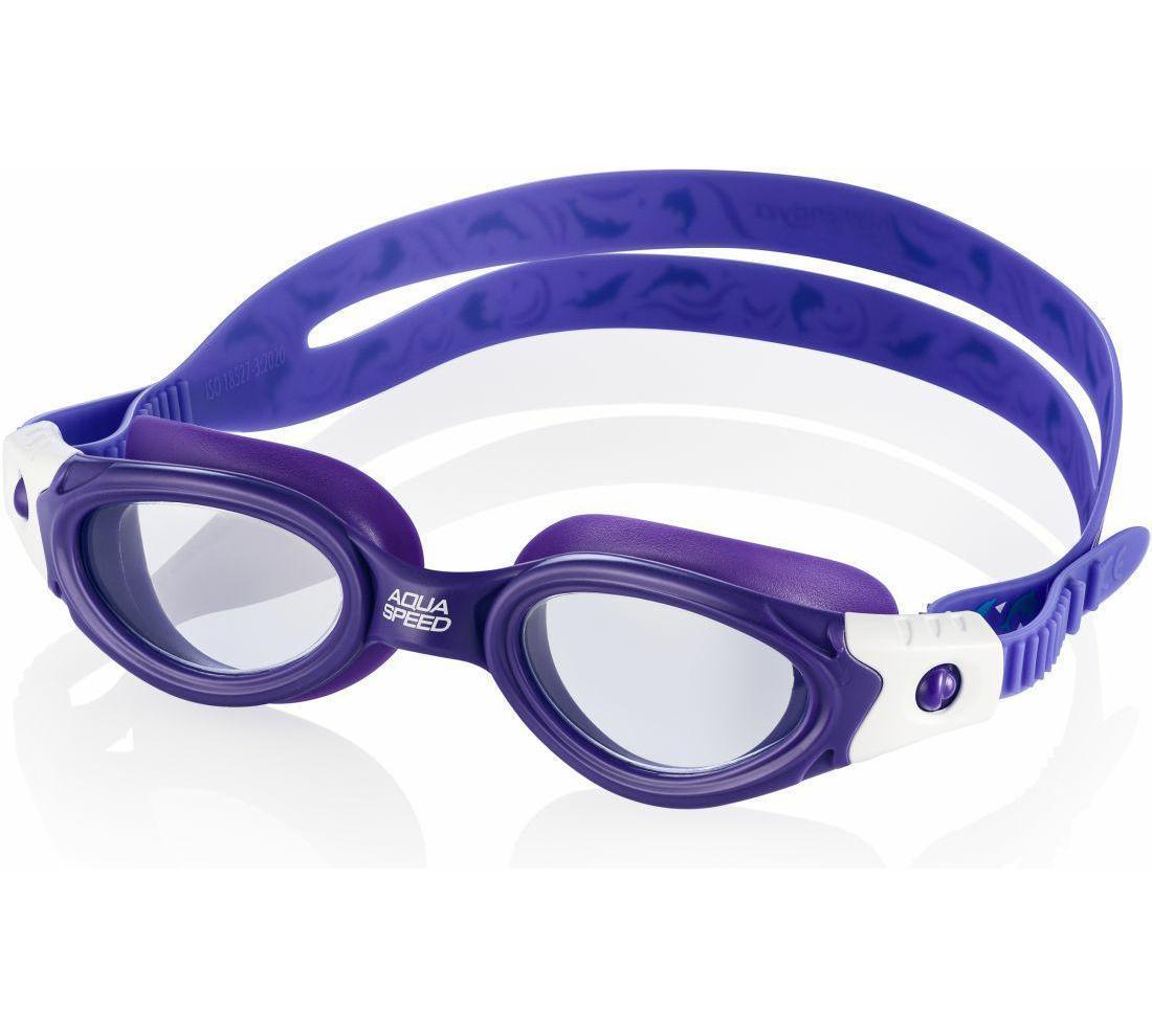 Окуляри для плавання Aqua Speed PACIFIC JR BENDYZZ 8916 фіолетовий, білий Дит